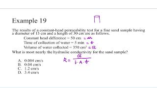 FE Exam Geotech Practice 19