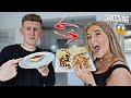 I Swapped DIETS with my GIRLFRIEND FOR 24 HOURS!! *bad idea*