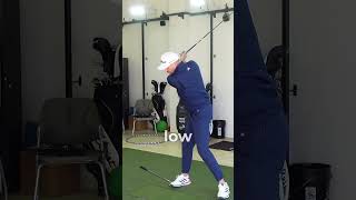 Rotating from tilted 👀 Cr: @meandmygolf #golf #golftips #golflesson #downshift
