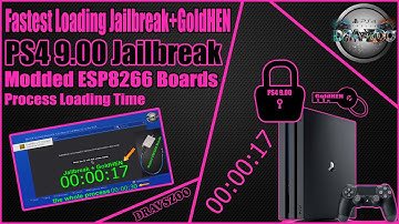 Fastest Loading Jailbreak+GoldHEN v2.1.2 on PS4 9.00 | Modded ESP8266 Boards | Process Loading Time