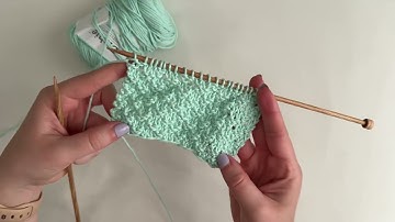 Double Moss Stitch Knitting Tutorial