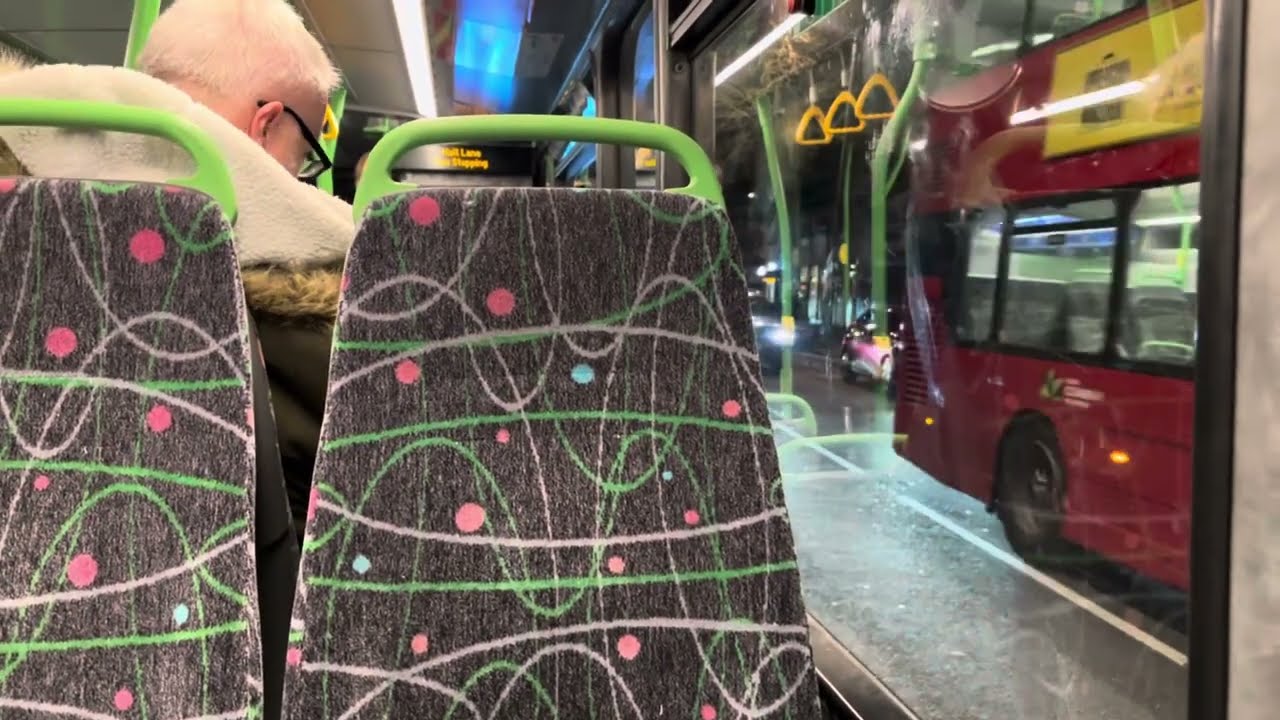 Journey On Route 97 from Crooked Billet Roundabout - Chingford Mount (Wright StreetDeck HEV SN68AFW)