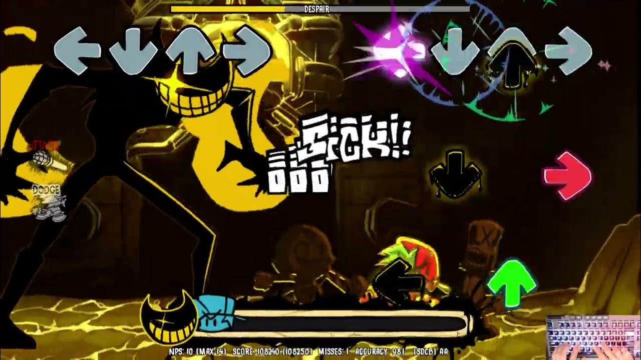 FNF Indie Cross Bendy - Despair (Nightmare) (4k) - YouTube