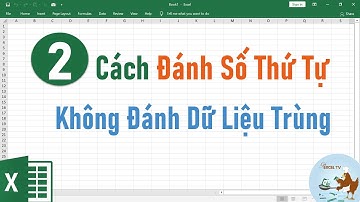 2 Cách đánh số thứ tự bỏ qua dữ liệu trùng trong Excel