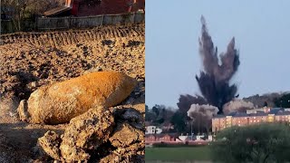 Enormous 80YearOld WWII Bomb Detonated in English City