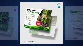 Lawn Care EDDM Postcard Design Templates - Canva Editable