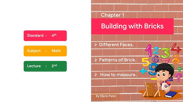 Chapter 1 | Building with Bricks | Brick Patterns | Math  | Class 4 | NCERT