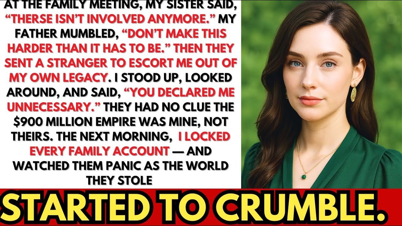 Parents Kicked Me Out Of Family Meeting—They Didn’t Know I Owned $900M FIRM. I BLOCKED Their ACCOUNT