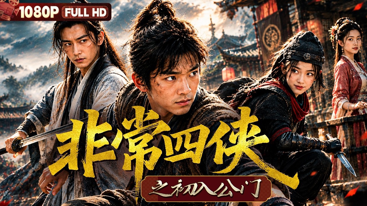 FULL《非常四侠之初入公门》山村少年初闯江湖竟与失忆剑客飞贼联手擒