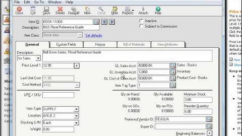 Peachtree Tutorial Adding Inventory Sage Training Lesson 6.1