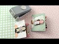 Mini pocket folderephemera holder  using paper punch shapes  paper scraps  tutorial