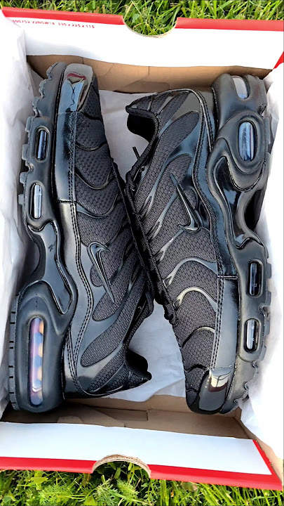 Nike Air Max Plus Triple Black Shoes #nike #airmax #plus @nike