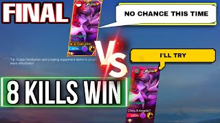 FINAL 🔥🔥🔥 Chou 1 v 1 Custom with PRO Subscriber || CUTE JOKER mlbb