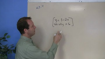 Using the Substitution Method on a System with Infinitely Many Solutions