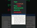 MS Word Hack 🤯 Instantly Create Placeholder Text (No Typing Needed!)