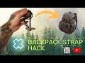 Bushcraft backpack strap hack