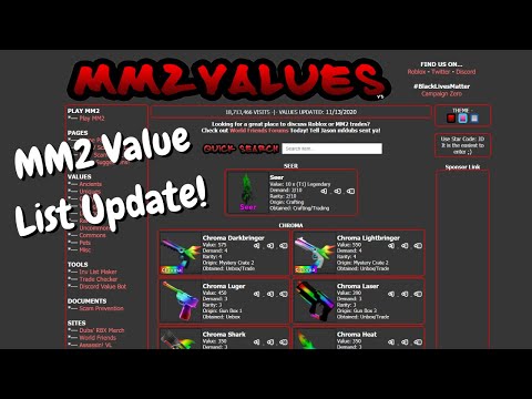 All MM2 Values: Updated MM2 Value List 2023 [100% Working] - Read Esports