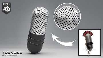 how to model this microphone mesh in blender _  blender modeling