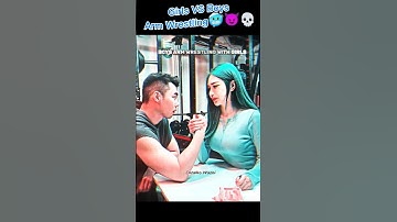girl vs boy arm wrestling💀😈🥶#shorts #youtubeshorts #ytshorts #sigma #armwrestling