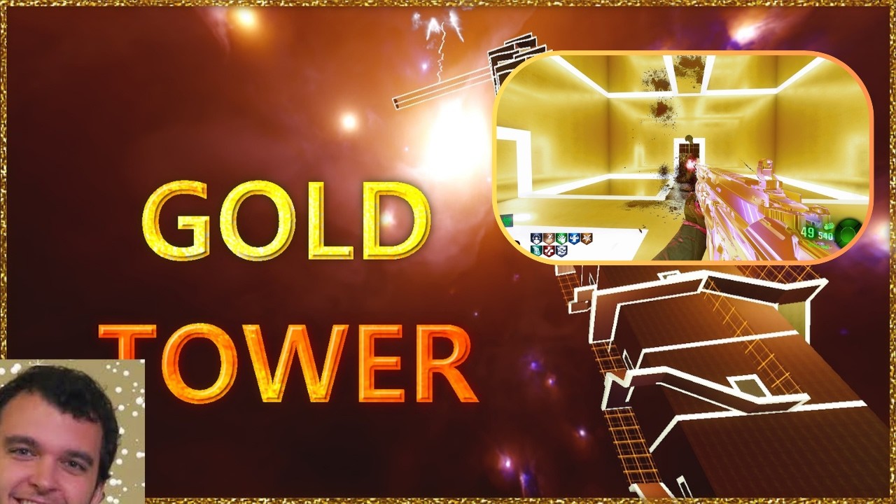 GOLD TOWER IS EASY 8/8 Difficulty Rating (SUPER HARD) BO3 Custom Zombies