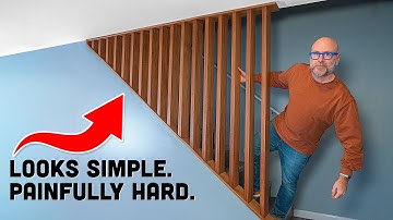 How (NOT) to Make a Slatted Staircase Wall