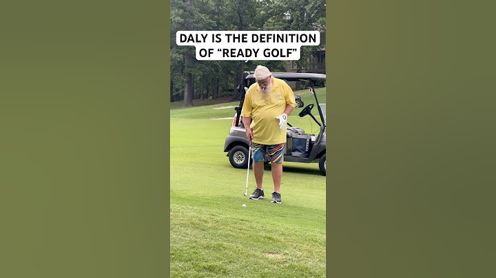 John Daly is the definition of “ready golf”
