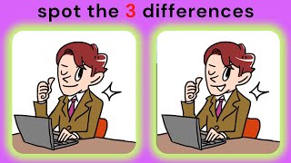find the 3 difference |No196