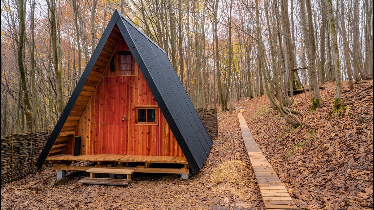 Building a Home and Surviving Alone in the Forest | Full Journey - YouTube