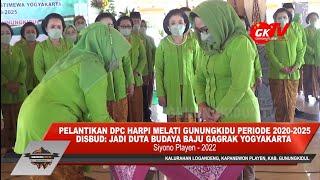 DIAH SUNARYANTA KUKUHKAN PENGURUS DPC HARPI MELATI GUNUNGKIDUL