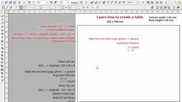Xara Xtreme Pro 5 Tutorials By Muhudu   How to Create a Table