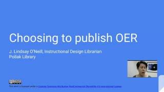 Choosing to Publish OER