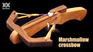 Make a marshmallow crossbow. Fun scrap wood toy. Shoots up to 50 feet! (15 meters)