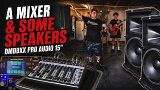 A Mixer & Some Speakers | 2 DMNDBXX Pro Audio 15's Unboxed, Plugged in and Played 🎸 They are loud!