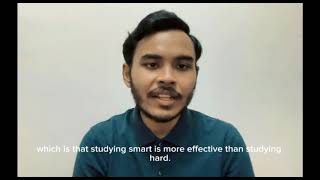 Assignment 2: Task 1 Speech Preparation "Which do you think is better; study hard or study smart?" Wealth