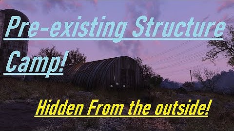Pre-existing Structure Camp. Building inside Fallout 76 structures!! Cluttered camp
