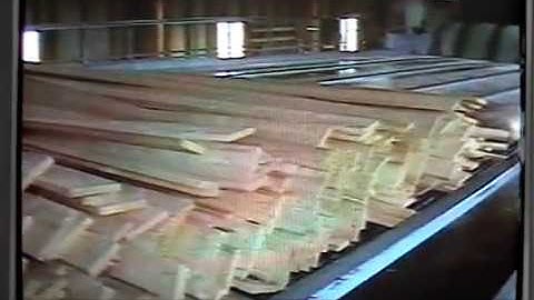 Typical Finnish lumber grading line