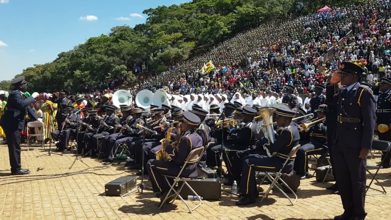 Zimbabwe National Anthem played by the Police Band 