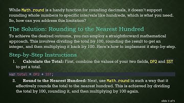 Mastering Rounding to the Nearest Whole 100 in Adobe JavaScript
