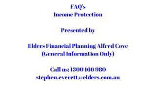 Income Protection FAQ's
