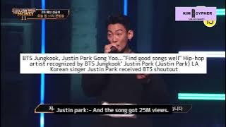 [ENG SUB] Justin Park mentioned BTS Jungkook in S.Korean rap competition show “Show Me The Money11”
