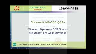 [2022.9] Latest update Lead4Pass MB-500 dumps actual exam questions and answers