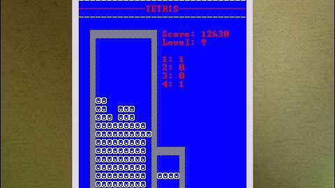 Console Tetris in C#