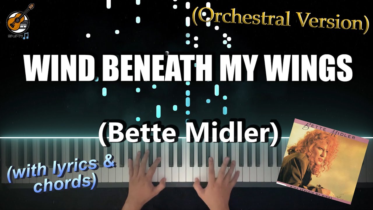 Wind Beneath my wings Bette Midler (Piano Cover Tutorial Lyrics Chords) VIDEOKEYS YouTube