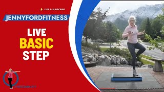 Live Step Aerobics Basic w/3 Combos | Cardio Bursts Workout at-Home Fitness | Beat COVID19 | Cardio screenshot 3