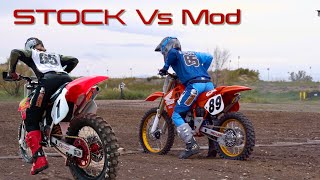 Stock 1998 Cr500 Vs. Mod 1989 Cr500