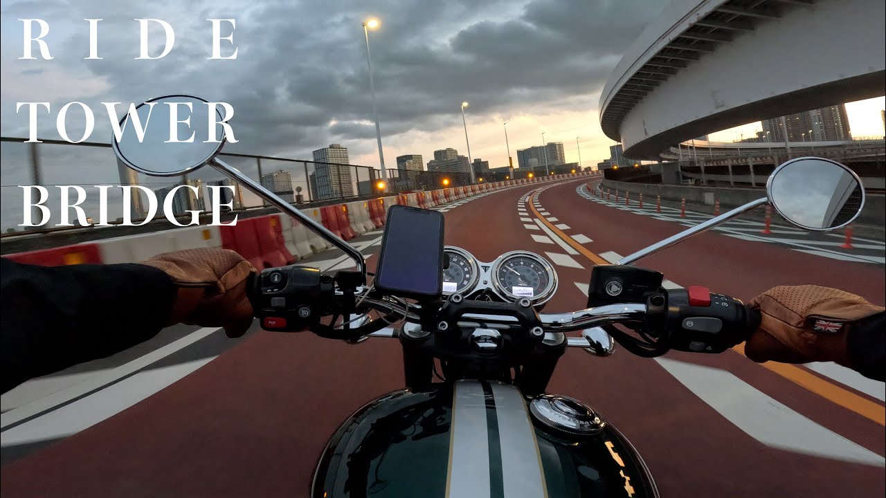 Ride,Tower,Bridge [Triumph Bonneville T120]