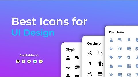 Best free icons for UI Designs