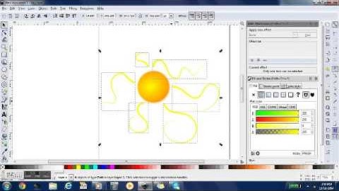 Speed Inkscape: Sun