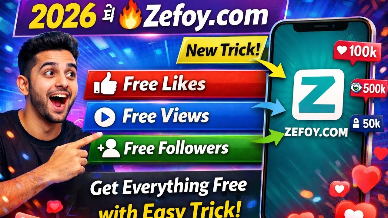  2026 Zefoy New Trick | Get Free Likes, Views & Followers (100% Working)