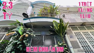 2.3TỶ NHÀ BÁN GIÁ RẺ HẺM CHUẨN 3M 1 TRỆT 1 LỬNG 1 LẦU ĐS59 PHẠM VĂN CHIÊU PHƯỜNG 14 GÒ VẤP